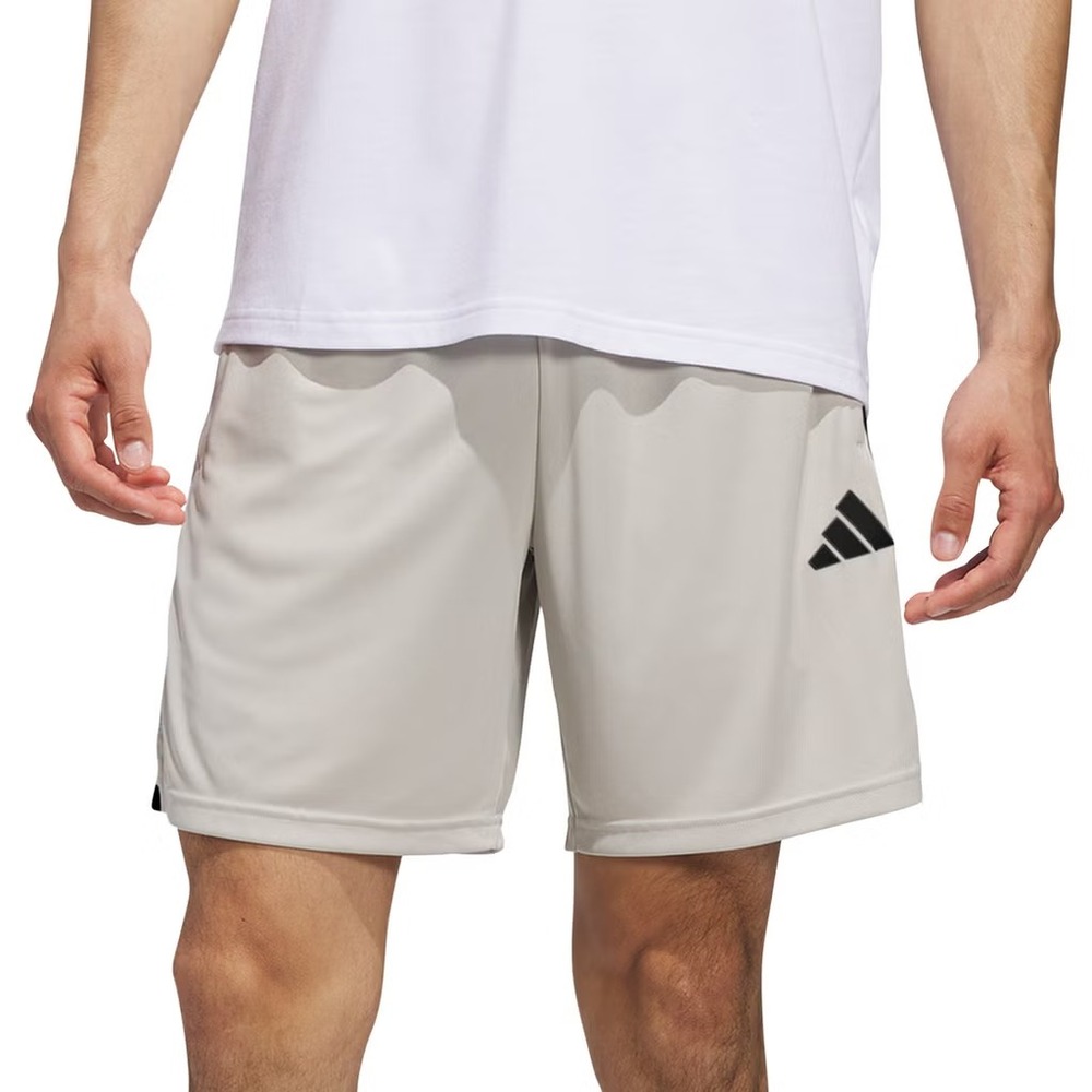 adidas Mens Active Shorts 7 Inch Inseam Beige Athletic Pockets XL New